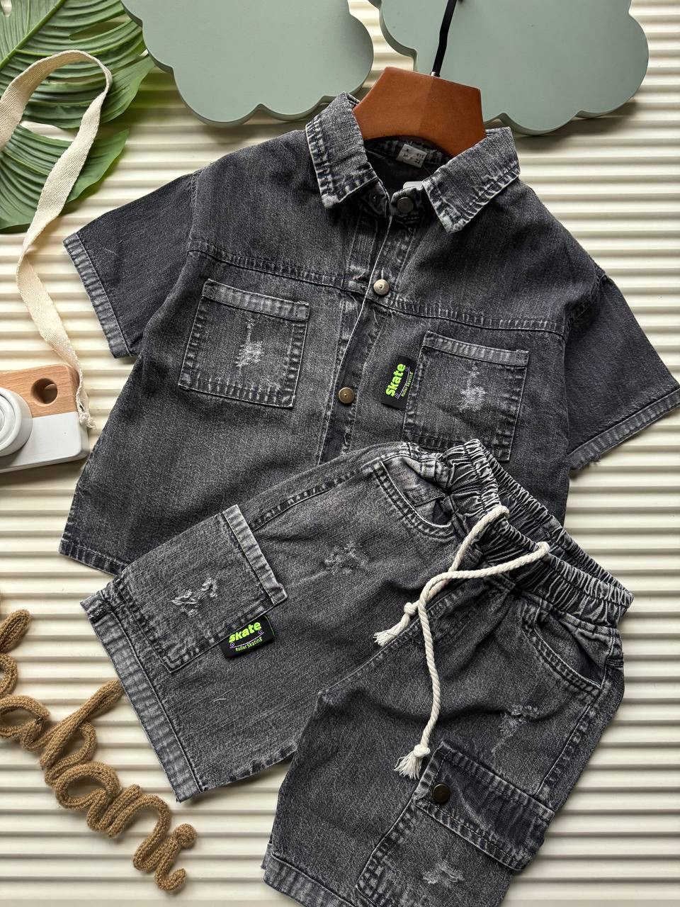 IMG_1108 2-1041 تیشرت شلوارک جین رولر - Image 1